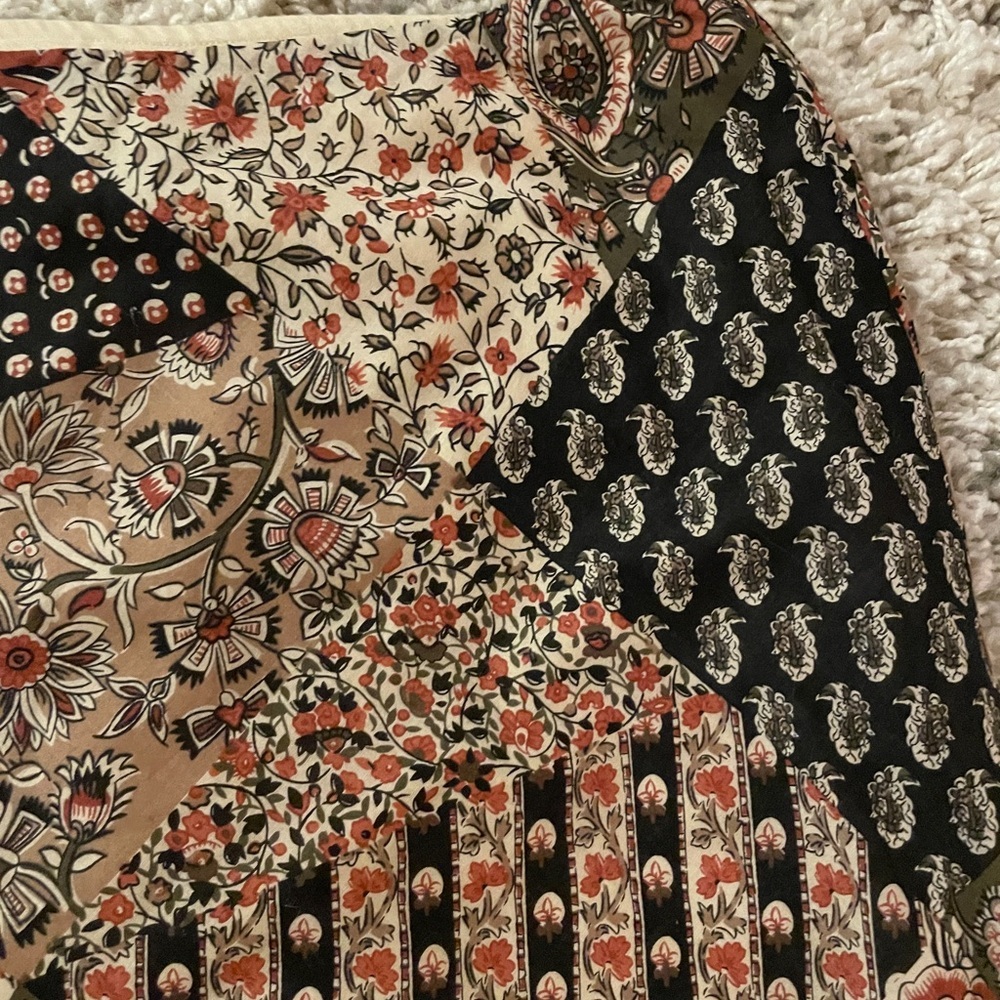 Chaps Multicolor Patchwork Pencil Skirt size Medi… - image 5